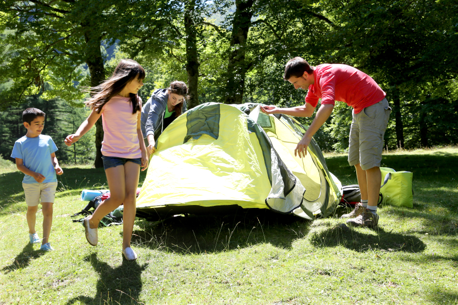 famille petit camping Marais Poitevin